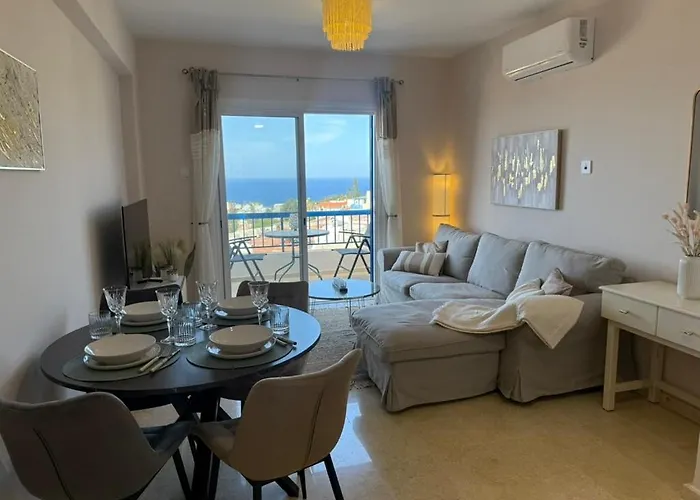 Panoramic Seaview Apartment, Chlorakas, Paphos Apartmán Klorakas